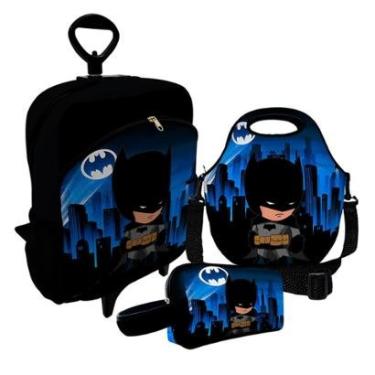 Imagem de Kit Escolar Mochila de Rodinha + Lancheira + Necessaire Plus – ISOPRENE – Menino Noturno-Unissex