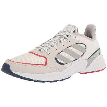 Imagem de adidas Tênis masculino Valasion 90s, Branco nuvem/cinza/índigo tecnológico, 12.5