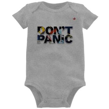 Imagem de Body Bebê Don't panic - Foca na Moda, Cinza, G