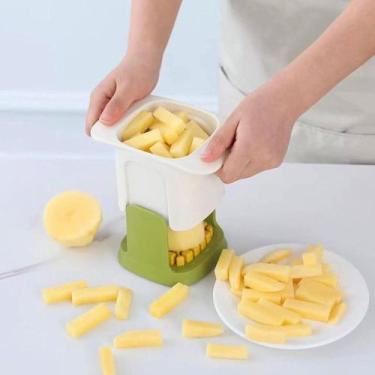 Imagem de Cortador picador e fatiador de legumes e frutas manual - bazar do saar