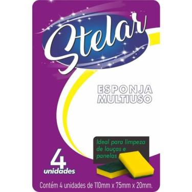 Imagem de 15 Pacotes Esponja Dupla Face Multiuso Stelar