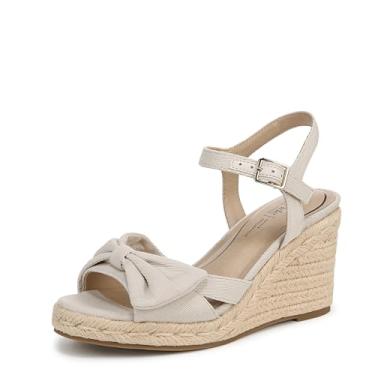 Imagem de LifeStride Sandália feminina Tahlia Espadrille Wedge, Osso, 7.5 Wide