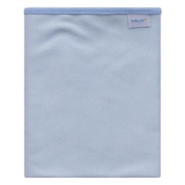 Imagem de Cueiro Liso de Malha 78 cm x 95 cm Baby Joy Premium, Azul 