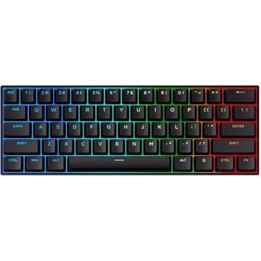 Imagem de Hyekit Ace 60 Pro 60% Teclado Mecânico Para Jogos Com Interruptor Magnético Com Fio, Teclado De Efeito Hall De Gatilho Rápido, Atuação Ajustável Hiper-Rápida, Taxa De Pesquisa De 8K Hz, Rgb Hotswap,