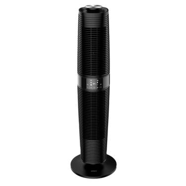 Imagem de Ventilador de Torre 100cm Spirit 360º com Display LED Touch Screen, Controle Remoto, Funções Especiais e Controle Inteligente de Velocidade - Preto 