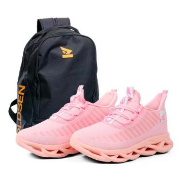 Imagem de Tênis Feminino Casual Para Academia Confortável Leve Mochila Escolar T