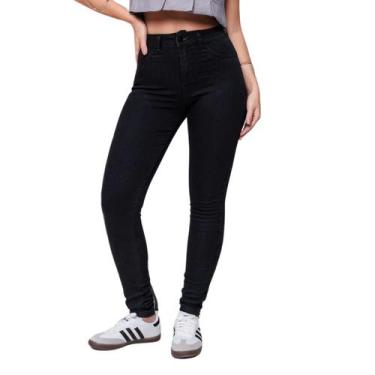 Imagem de Calça Preta Biotipo Jeans Feminina Skinny Elastano Levanta Bumbum , 38