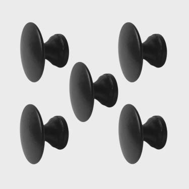 Imagem de Kit 5 Puxadores Para Móveis Porta Gaveta Armário Bolinha Redondo