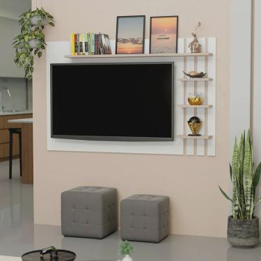 Imagem de Painel de Tv Ripado até 32 Polegadas com Prateleiras