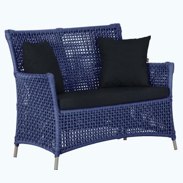 Imagem de 1 Sofá Área Externa Igapó Alumínio Pintura Fendi Corda Náutica Estofado Impermeável 12