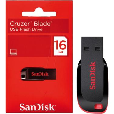 Imagem de Pen Drive SanDisk Cruzer Blade 16 gb USB 2.0