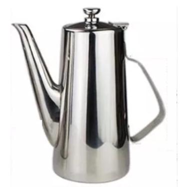 Imagem de Bule Inox Bico Fino Com Tampa e Capacidade 2000ml - Hotel Cozinha Rica