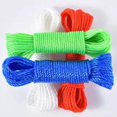 Imagem de Corda Nylon Amarração Varal Resistente 3 Unidades com 10 Metros Cada -