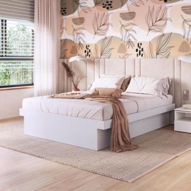 Imagem de Cama Casal Flutuante 142,2cm com Box Baú para Armazenamento - Art In Q