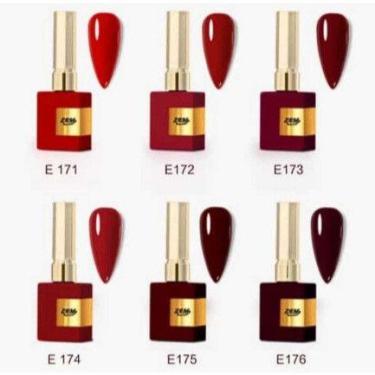 Imagem de Kit C/6 esmalte em gel 15g colorido brilhante Zem - oem, HM-0584-A