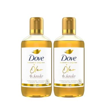 Imagem de Kit Sabonete Líquido Dove Óleo de Banho Glicerinado 240ml (2 Unidades)
