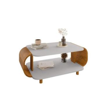 Imagem de Mesa de centro Floripa Off-White/Naturalle - Bechara