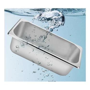 Imagem de Buffet Chafing Dishes, 8.5L-20.5L Pans Steam Table Pans Tray Stainless Steel Food Container for Party BBQ Baking Silver 1pcs(6PCS 13L)