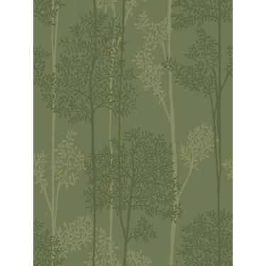 Imagem de JiffDiff Papel de parede autoadesivo verde escuro à prova d'água, papel de parede removível para decoração de banheiro e armários, papel de contato amigável para locatários botânicos 44 x 304 cm