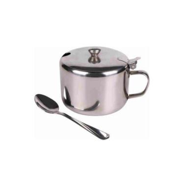 Imagem de Açucareiro Aço Inox com Colher Premium - Euroquadros