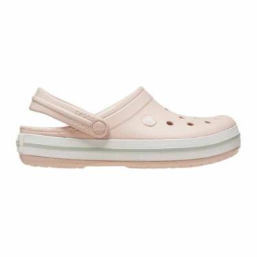 Imagem de Sandália Crocs Crocband Feminina 11016-6UR ROSA CLARO/BRANCO, Rosa cla