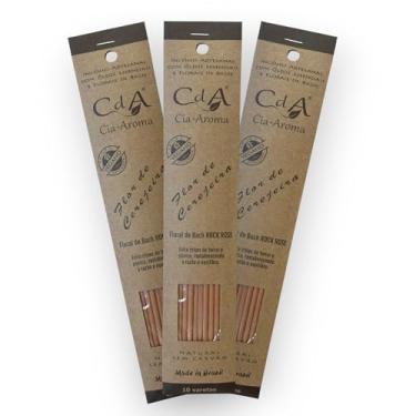 Imagem de Kit com 3 Incensos Naturais e Artesanais Vareta Flor de Cerejeira CDA