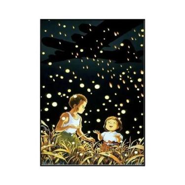 Imagem de Miyazaki Ghibli Anime Grave of the Fireflies Canvas Wall Art Poster Im