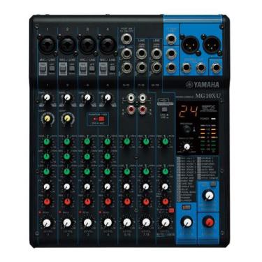 Imagem de Mesa de Som Analógica Mixer Yamaha MG10XU 10 Canais 110V Preta