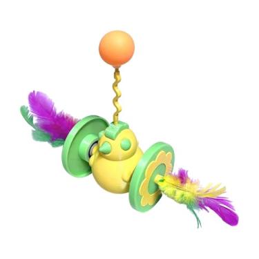 Imagem de Gralara Bola de enriquecimento para gatos, brinquedo interativo em formato de pintinho, para provocar gatos, para ambientes internos e salas de estar