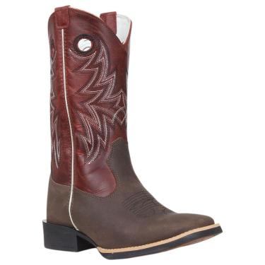Imagem de Bota Masculina Café Bico Quadrado Cow Way 37958
