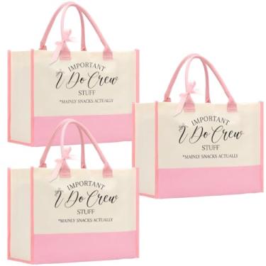 Imagem de Bride Bridesmaid Mother of The Bride Mother of The Groom Gifts for Women Canvas Tote Bag, Ido Crew 0270, Large