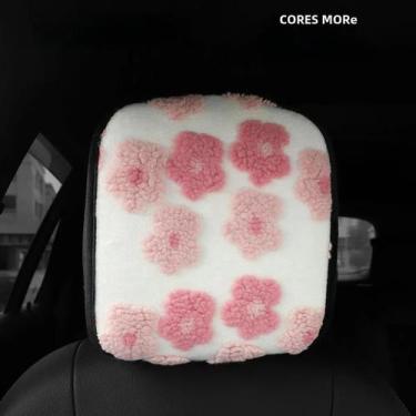 Imagem de Inverno De Pelúcia Capa De Encosto De Cabeça Do Carro Tridimensional F