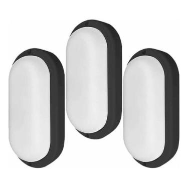 Imagem de Kit 3 Arandela Tartaruga Externa Phare Ip65 24w 4000k Taschibra