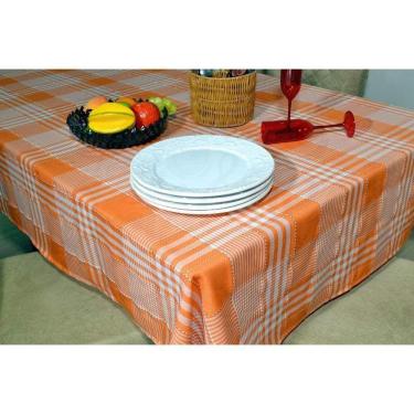 Imagem de Toalha de Mesa Picnic - Laranja Listras