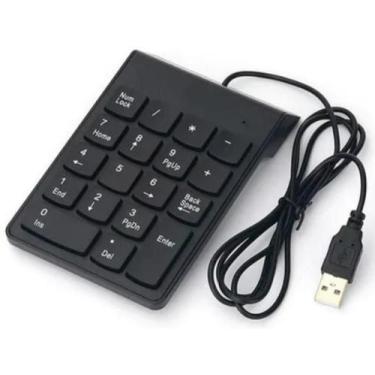 Imagem de Com Fio Usb Teclado Numérico Slim Mini Número Pad Digital - A4tech