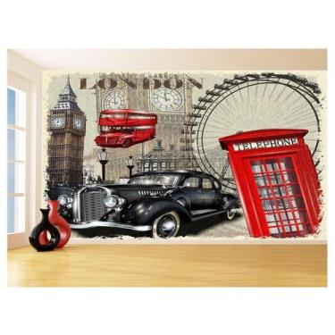 Imagem de Papel De Parede Cidade Antiga Londres Telefone 3,5M Cda71 - Você Decor