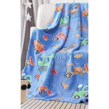 Imagem de Cobertor Manta Infantil Casal 2,00x1,80Mt Brilha no Escuro Antialérgico (Carros)