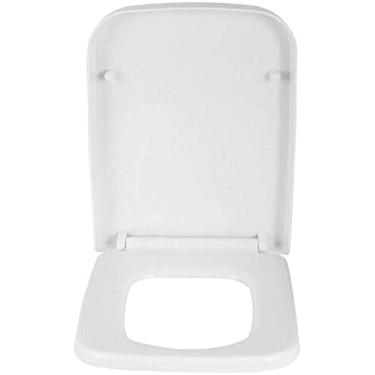Imagem de Assento De Vaso Sanitário Assento De Vaso Sanitário Quadrado De Liberação Rápida Fechada Macia Acessórios De Fixação Dupla Fáceis De Instalar