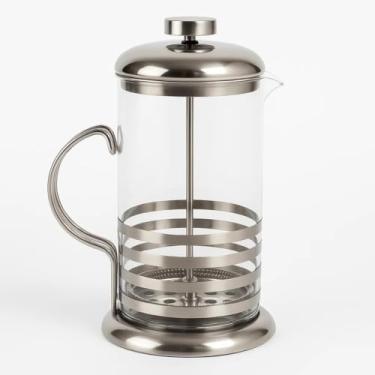 Imagem de Prensa Francesa Cafeteira Manual 1 Litro Café Leite Cremoso Chá Resistente Vidro Borossilicato Aço Inox Prática Níveis de Isolamento Design Premium Cozinha Moderna