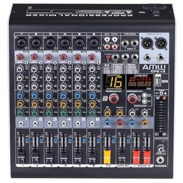 Imagem de Mesa de Som AMW CP6, 6 Canais, Interface de Áudio, Bluetooth, DSP com 16 Efeitos, Equalizador 3 Bandas