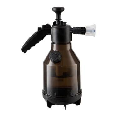 Imagem de FJMQHU Pulverizador de espuma manual para lavagem de carros 2L, pote de espuma multiuso para irrigação de jardim, economia de trabalho, garrafa de portátil, Preto