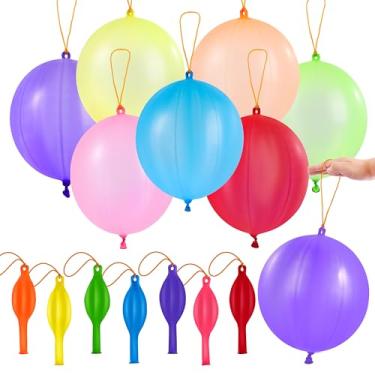 Imagem de JOYIN 12 Pcs Punch Balloons, Easter Egg Fillers, Heavy Duty Party Favors for Kids, Punching Balloons with Rubber Band Handle for Birthday, Goodie Bags Stuffers