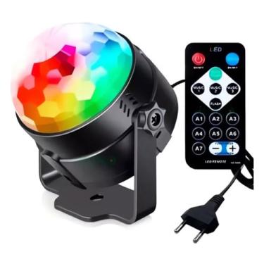 Imagem de Mini Globo Bola Maluca Luz Led Rgb Mini Iluminação Festa