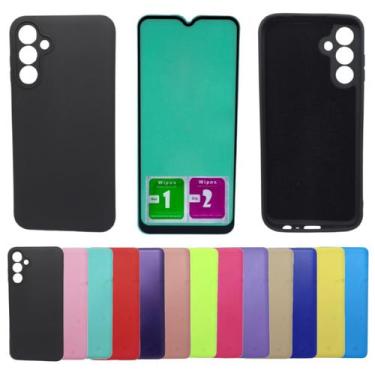 Imagem de Kit Capa Aveludada Para Galaxy A15 M15 + Pelicula Ceramica - Mustangsh