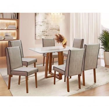 Imagem de Sala De Jantar Maciça 1,80 C 6 Cadeiras Pedro Art Salas