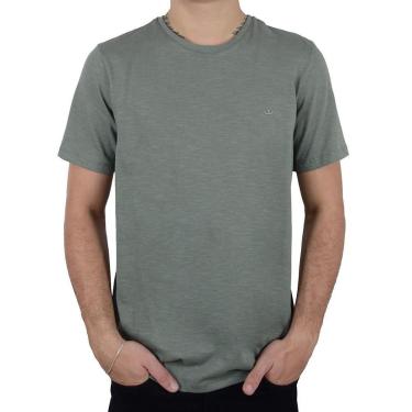 Imagem de Camiseta Masculina Docthos MC Slim Verde Oliva - 9766-Masculino
