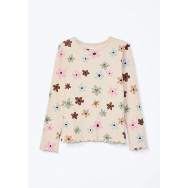 Imagem de Blusa Infantil Menina Inverno Canelada Flores - Hering Kids-Feminino