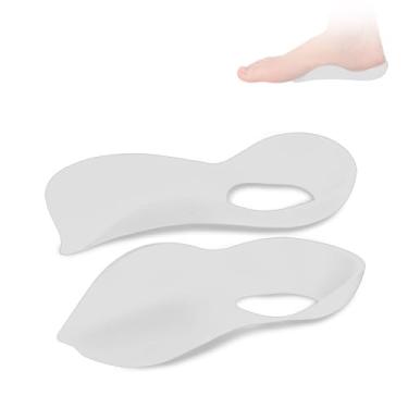 Imagem de Palmilha Ortopédica de Suporte de Arco 3/4 para Fascite Plantar Pés Chatos Dor no Pé Excesso de Pronação