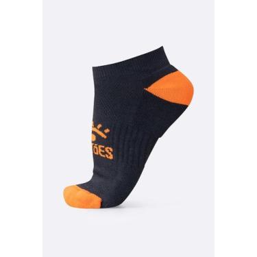 Imagem de Meia HUPI Sertões Curta Sol Preto e Laranja - HUPI SERTOES, Preto, Ala