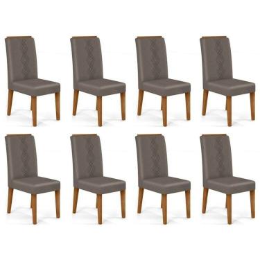 Imagem de Kit 8 Cadeiras para Sala de Jantar Yasmin Freijó/ Lunar